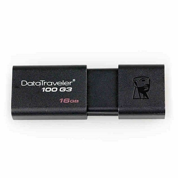 金士頓 DT100G3 U盤/優盤 16G (單位:個) 黑色