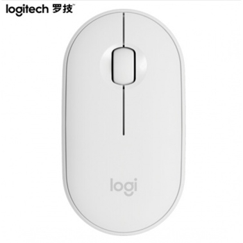 羅技（Logitech）Pebble鵝卵石 鼠標 無線藍牙鼠標 辦公鼠標 靜音鼠標 女性鼠標 便攜鼠標 對稱鼠標 米白色