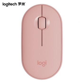 羅技（Logitech）Pebble鵝卵石 鼠標 無線藍牙鼠標 辦公鼠標 靜音鼠標 女性鼠標 便攜鼠標 對稱鼠標 玫瑰粉