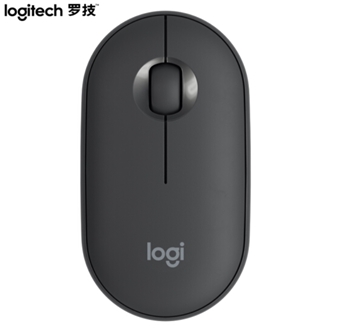 羅技（Logitech）Pebble鵝卵石 鼠標 無線藍牙鼠標 辦公鼠標 靜音鼠標 女性鼠標 便攜鼠標 對稱鼠標 石墨黑