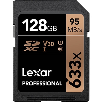 雷克沙（Lexar）UHS-I U3 V30 SD卡 128GB（單位：個）