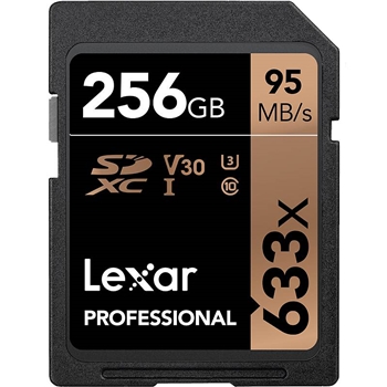 雷克沙（Lexar）UHS-I U3 V30 SD卡 256GB（單位：個）