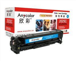 Anycolor欣彩AR-2025C（藍色）彩色硒鼓/墨粉盒適用惠普CC531A（304A），HP CP2025N